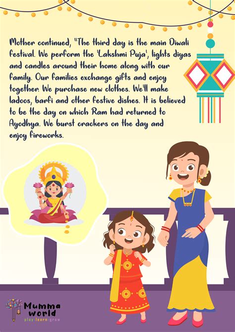 Diwali Story Printable